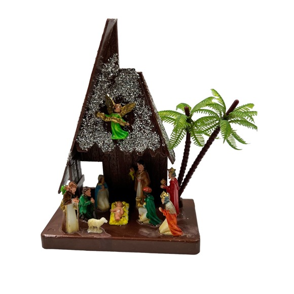 Set of 4 small vintage Christmas Holidays decorations - Picture 8 of 13